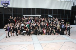 Sharing a laugh with a few hundred of my favourite Dommes!  Can you spot me?
